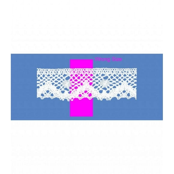 White 1-1/2 Inch 100% Cotton Cluny Lace Edge
