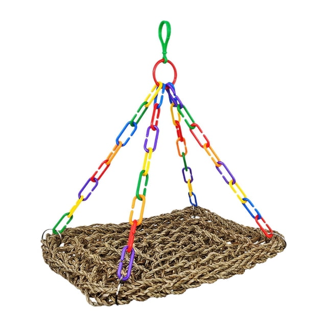 Accesorios de soporte de loro loro hamaca hamaca para pájaros colgantes hamaca para M