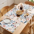 thumbnail image 5 of Pastoral Botanical Placemats Set of 4 Spring Summer Floral Farmhouse Place Mats Indoor Wipeable Table Mats Washable Cloth Dining Table Placemats for Kitchen Holiday Party Home Decor 13x19 Inch, 5 of 9