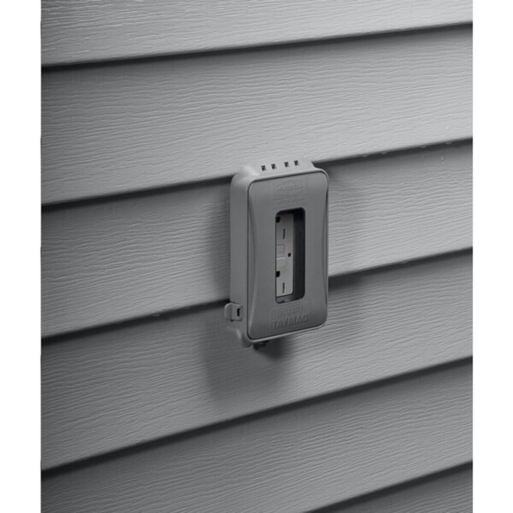RACO INCORPORATED Outlet Cover, Expandable, Gray ML500G