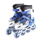 thumbnail image 5 of Patines en línea para niños, tamaño ajustable, divertidos, iluminados, resistentes a los impactos, con ruedas iluminadas, color azul y blanco, 5 of 14