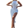 thumbnail image 1 of Birdeem Robe Mini Ajustée Sans Manches Confortable Décontractée Unie pour Femmes, 1 of 4