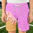 thumbnail image 2 of Caixia Boys Ice Cream Shorts Youth Baseball Mesh Shorts Pockets Quick-Dry Athletic Basketball Shorts, 2 of 6
