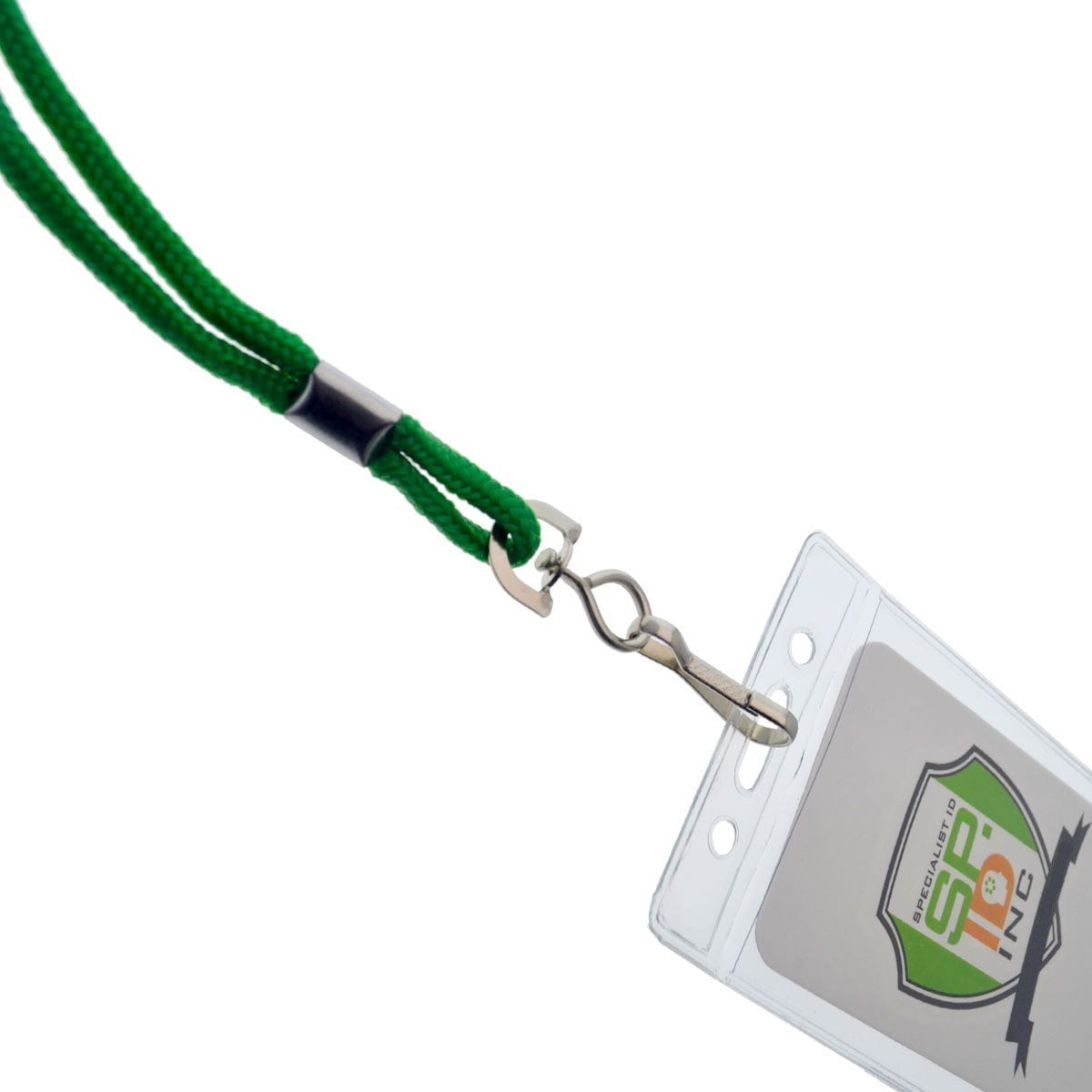 25 Pack Premium Name Tag Badge Holders with Lanyards - Vertical Clear Plastic Card Pouch and Lanyard Holder for School and Events by Specialist ID (Assorted Colors)