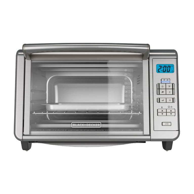  BLACK+DECKER 6-Slice Digital Convection Countertop Toaster Oven,  Stainless Steel, TO3280SSD: Home & Kitchen