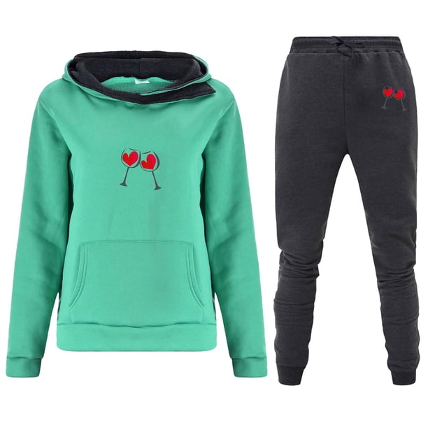 Sudaderas Gibobby de Forro Polar y Pantalones moda mujer capucha larga estampado Floral