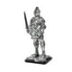 thumbnail image 5 of Estatua de caballero, figura decorativa, pieza de arte coleccionable vintage, adorno de escritorio Plata, 5 of 9