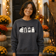 thumbnail image 6 of Ghosts and Cats Spooky Sweatshirt, Whimsical Halloween Sweater for Cozy Autumn Season, 6 of 9
