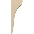 thumbnail image 3 of 4"W x 8"D x 24"H Thin Olympic Rough Cedar Woodgrain TimberThane Corbel, Primed Tan, 3 of 6