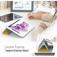 thumbnail image 3 of MoKo Case Fit 2018/2017 iPad 9.7 6th/5th Generation - Ultra Slim Lightweight Smart-Shell Stand Cover with Translucent, 3 of 4
