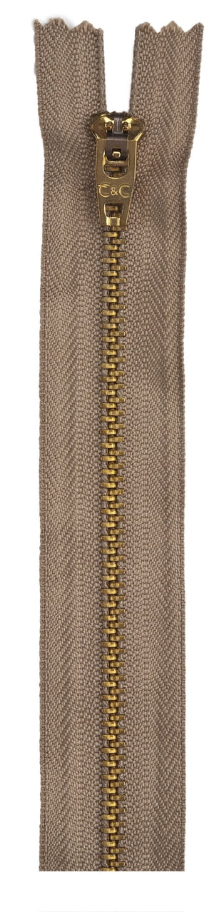 Coats Thread & Zippers All-Purpose Plastic Zipper 22-Inch Mine Gold