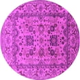 thumbnail image 1 of Ahgly Company Indoor Round Oriental Pink Traditional Area Rugs, 3' Round, 1 of 4
