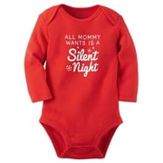 Carters Unisex Baby Clothing Outfit Silent Night Collectible Bodysuit Red