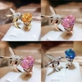 thumbnail image 4 of Copper Ring With Hummingbird Design Elegant Fashion Jewelry For Women Electroplated Copper Ring Gifting For Her, 4 of 6