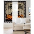 thumbnail image 2 of Happy Halloween Blackout Curtains 45 Inches Long, Spooky Pumpkins Horror Bat Brown Thermal Insulated Black Out Curtains, Darkening Window Curtain Drapes for Bedroom Living Room 52"x45" 2 Panels, 2 of 8