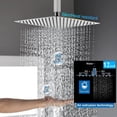 thumbnail image 2 of All Metal 12 Inch Rain Shower Head with Handheld Combo High Pressure Square, 2 of 7