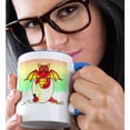 thumbnail image 2 of 3dRose, Red Baby Dragon in Cracked Egg, 11oz Two-Tone Blue Mug, 2 of 7