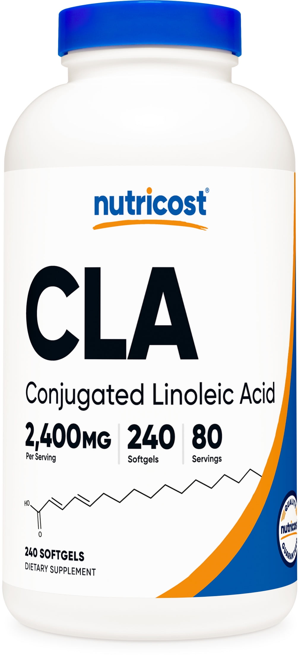 Nutricost CLA (Conjugated Linoleic Acid) Supplement 800mg, 240 Soft Gels