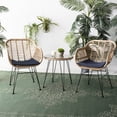 thumbnail image 2 of Safavieh Alton 3 Piece Outdoor Contemporary Lounge Set with Cushion, 2 of 9