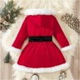 thumbnail image 3 of ZDHoor Girls Xmas Gifts Winter Hoodies Swing Dress Christmas Festival Easter Cosplay Dressing Up Red-B 3, 3 of 8