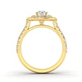 thumbnail image 3 of 1.00ctw Diamond Halo Engagement Ring in 10k  Yellow Gold, 3 of 4