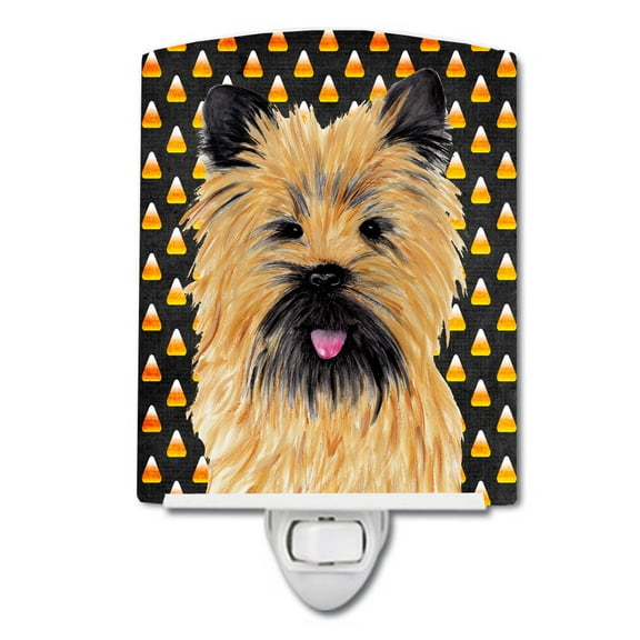Cairn Terrier Halloween Portrait Ceramic Night Light