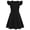 Pink, variant on Girls Ruffle Shoulder Twirl Dress, Soft A‑Line Casual Dress for Toddler Little Girls 4T, Pink