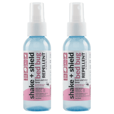 Best Bee Brothers Shake   Shield Natural Bed Bug Spray with Essential Oils, Peppermint, Rosemary and Cedarwood, 2 Pack