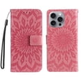 thumbnail image 4 of TECH CIRCLE for iPhone 16 Plus Case 6.7" 2024, PU Leather Flip Wallet Case with Stand Function, Built-in Card Slots & Cash Pocket, Lightweight Protective Slim Cute Flower Cover with Lanyard, Pink, 4 of 8