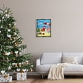 thumbnail image 3 of Stupell Industries Holiday Beach Scenery Holiday Painting Gray Floater Framed Art Print Wall Art, 17 x 21, 3 of 10