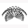 thumbnail image 1 of Ear Stretching Kit Ear Gauges Expander Set Acrylic Rejuvenators And Plugs Silicone Tunnels Piercing Jewelry Set, 1 of 1