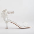 thumbnail image 2 of Dawn - Sandalias de novia de encaje color marfil con perlas crema 26 CM, 2 of 5