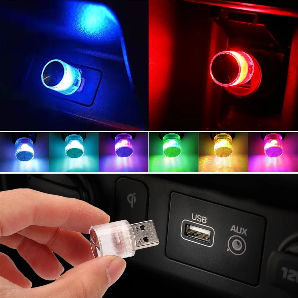 Mini Small USB LED Light Auto Car Interior Light Neon Atmosphere Ambient Lamp 