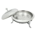 thumbnail image 5 of Round Chafing Dish Buffet Set,Stainless Steel Catering Chafer and Buffet Warmer with Lid & Fuel Holder,Catering Food Warmers,for Wedding Party Banquet Dinners, 5 of 8