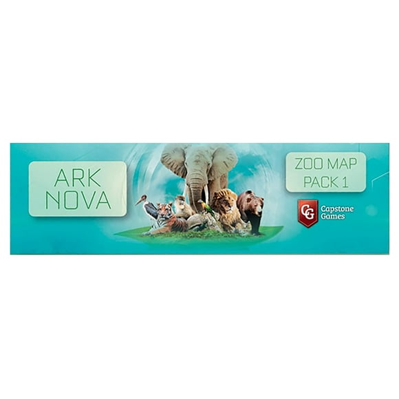 Capstone Games Ark Nova: RRF12 Zoo Map Pack 1 - Game Accessory Pack, Expand Your Collection, All New Mechanics and Layouts to Explore