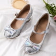 thumbnail image 3 of Kushyshoo Black Girls Dress Shoes Mary Jane 1.5in Low Heel Pumps Wedding Party Princess 9M, 3 of 7
