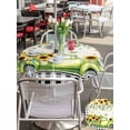 thumbnail image 5 of Outdoor Tablecloths with Umbrella Hole & Zipper, Sunflowers Round Tablecloth 54 Inch, Spring Farmhouse Country Truck Leaf Black Plaid Waterproof Table Cloth, Patio/Pool/Picnic Table Covers, 5 of 8