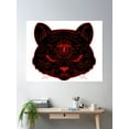 thumbnail image 2 of Mystical Third Eye Cat Poster Wall Art, Modern Wall Decor For Living Room Bedroom, 24x36 UNFRAMED, 2 of 3