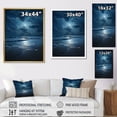 thumbnail image 4 of Designart "Beach Photo peaceful Moonlight I" Nautical & Beach Floater Framed Wall Art Print, 4 of 7