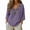 Purple-#001, variant on Women's Mexican Embroidered Tops 3/4 Sleeve Boho Mexican Traditional Blouses V Neck Casual Shirt,Purple XL