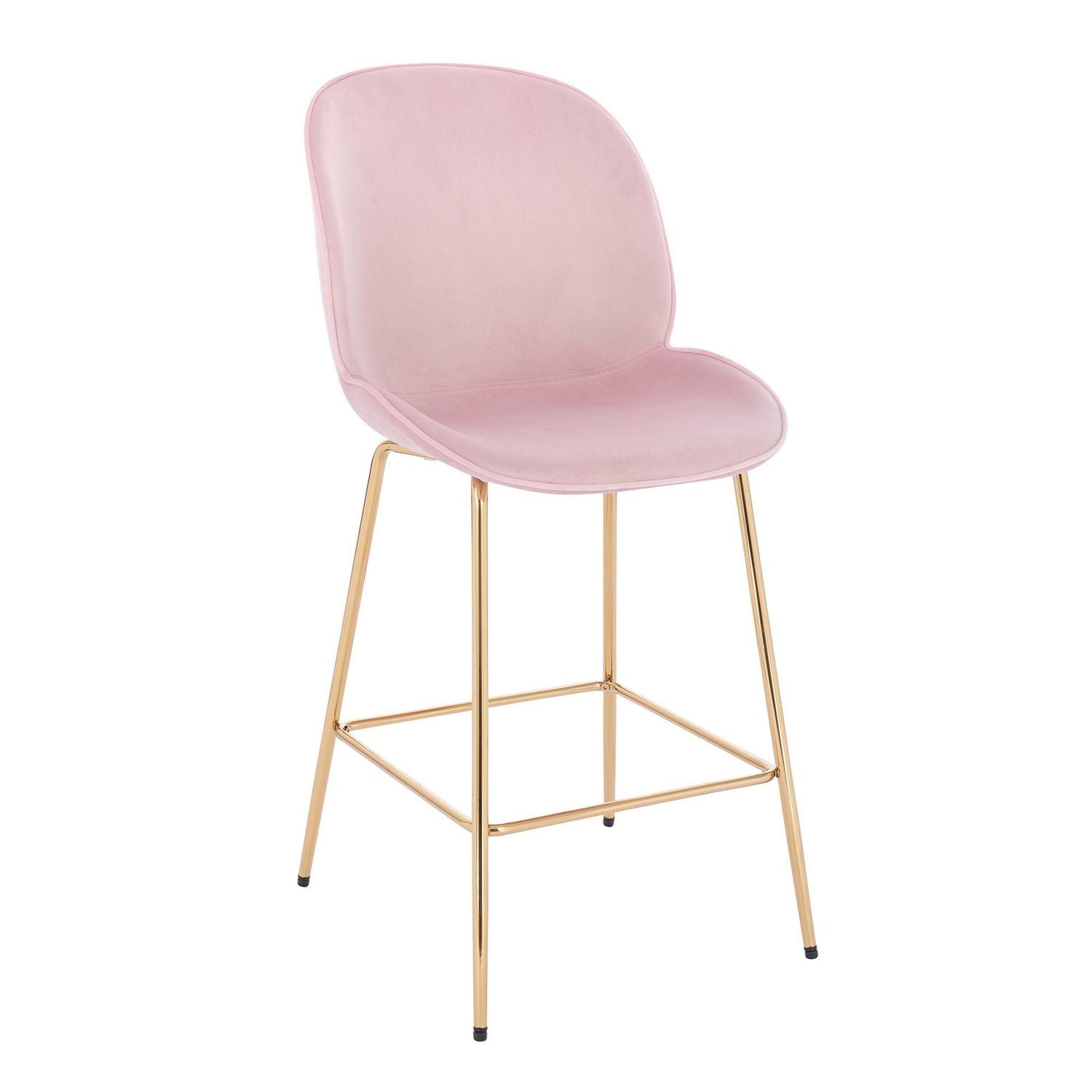 Plata Import Lotus Stool in Pink