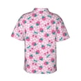 thumbnail image 3 of Daiia Cherry Strawberry Hawaiian Shirt for Men Gentle Cotton Regular Short Sleeve Casual-Small, 3 of 9