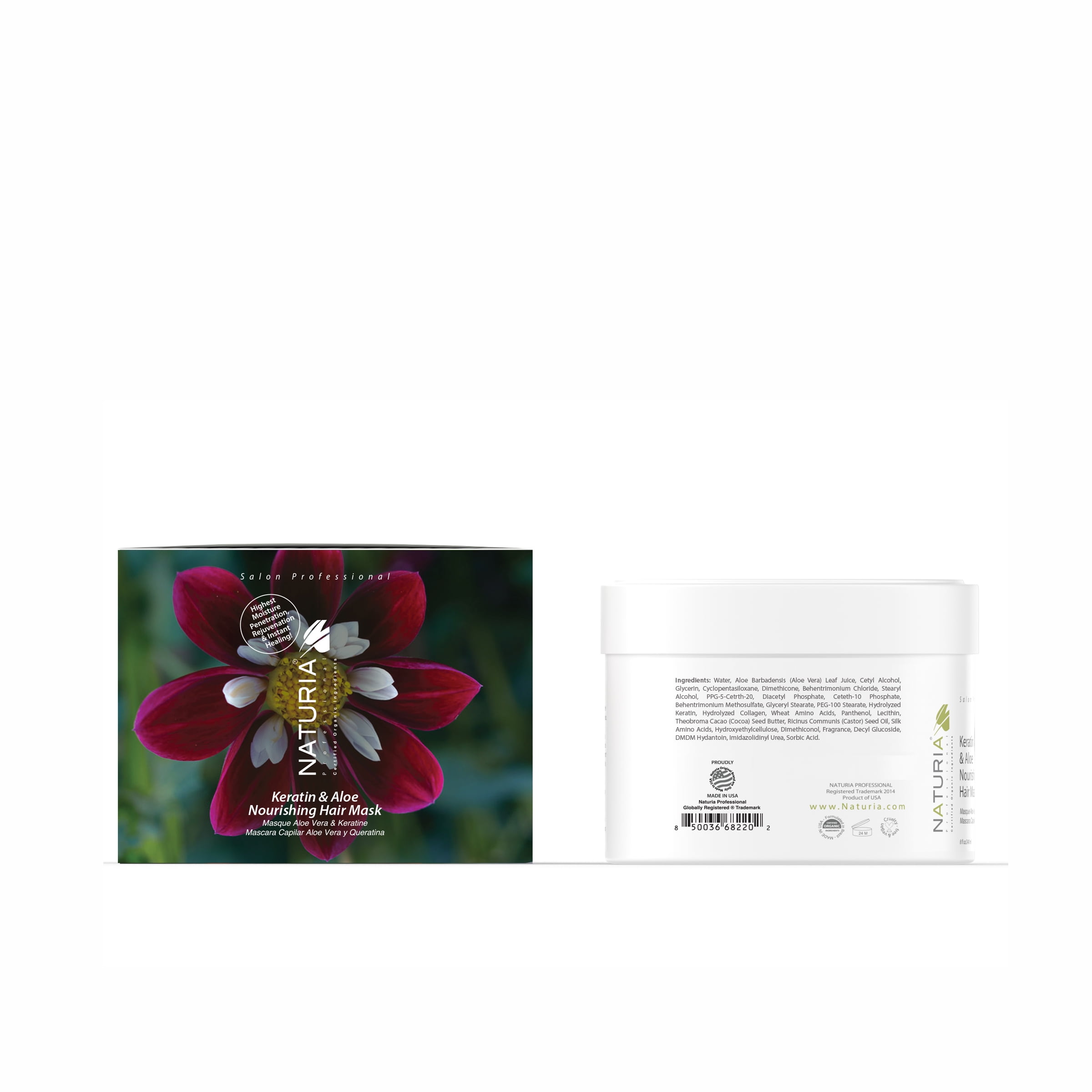 Naturia™ Pro Salon Keratin & Aloe Hair Mask, Deep