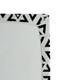 thumbnail image 3 of Ambesonne Black and White Fitted Sheet, Modern Triangle, Queen Size, Black and White, 3 of 3
