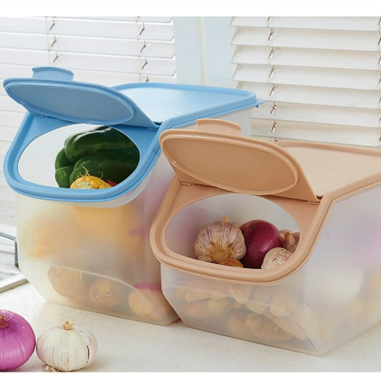 Airtight Rice Dispenser Bin Sealed Dry Cereal Grain Bucket With Measuring  Cup Moisture Proof Kitchen Food