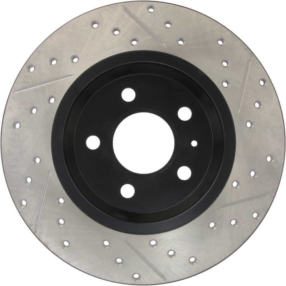 StopTech Power Slot 09-10 Audi A4/A4 Quattro / 08-10 A5 / 10 S4 Rear Right Drilled & Slotted Rotor Fits select: 2009-2017 AUDI Q5, 2019 AUDI A6