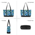 thumbnail image 6 of FORMRS Canvas Laptop Tote Bag for Women with 15.6" Computer Compartments Shoulder Handbag, Blue Dots, 6 of 7