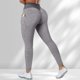 thumbnail image 1 of Pantalones Pantalón de yoga de cintura alta para mujer, pantalón opaco para correr y entrenamiento con forma de cadera Ygjytge Gris T L para Mujer, 1 of 8