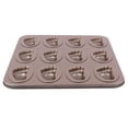 thumbnail image 4 of Molde para pasteles forma de pie linda 12 rejillas Bandeja para hornear pasteles DIY Molde antiadherente para hornear pasteles con alta resistencia resistencia al desgaste para ANGGREK Otros, 4 of 8