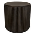 thumbnail image 3 of Odin Round End Table in Modern Espresso Finish on Mango Solid Wood, 3 of 7